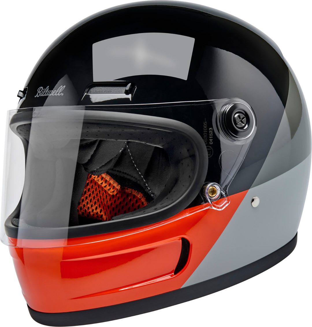 BILTWELL Gringo SV Helmet - Intersection - Black/Orange/Gray - XS 1006-5128-501