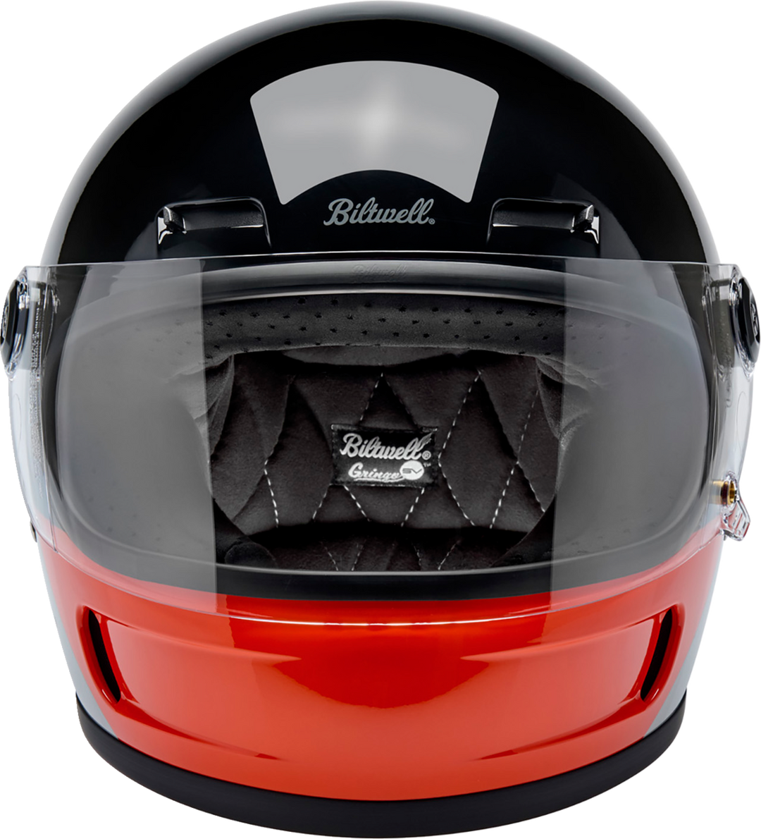 Biltwell Gringo SV Helmet - Intersection - Black/Orange/Gray