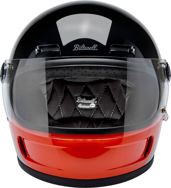 Biltwell Gringo SV Helmet - Intersection - Black/Orange/Gray
