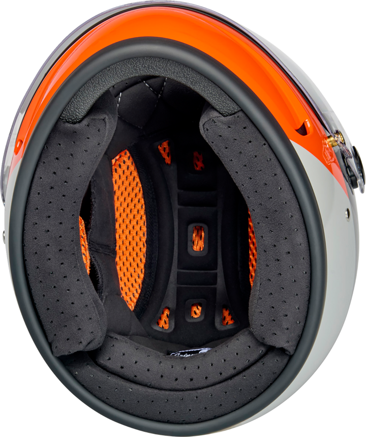 Biltwell Gringo SV Helmet - Intersection - Black/Orange/Gray