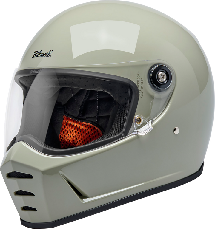 BILTWELL Lane Splitter Helmet - Gloss Chalk - Small 1004-196-502
