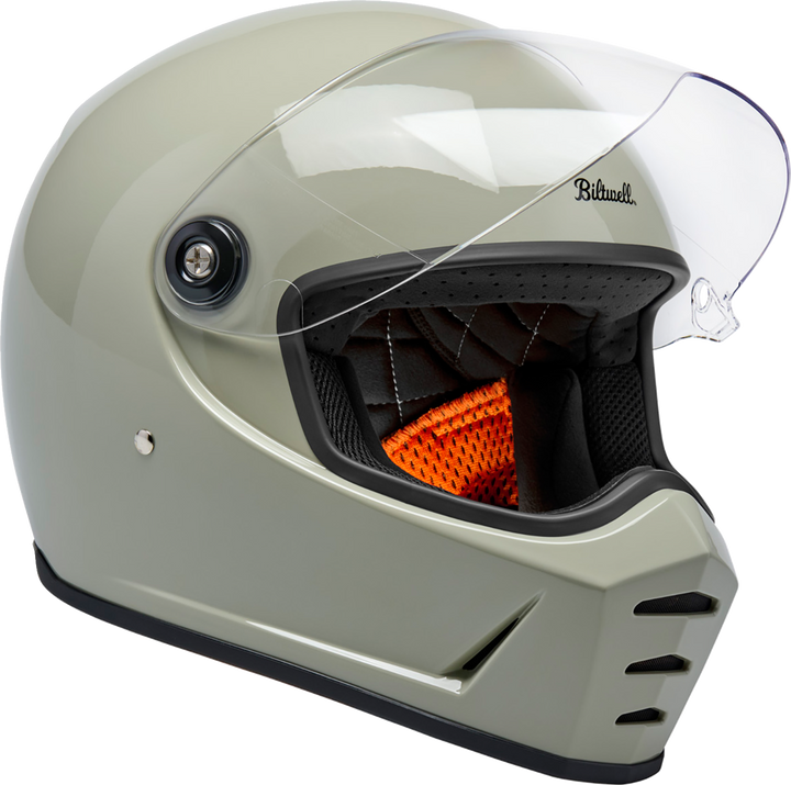 Biltwell Lane Splitter Helmet - Gloss Chalk