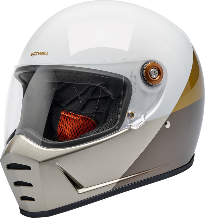 BILTWELL Lane Splitter Helmet - Intersection - Gold/Silver/Bronze - Small 1004-5129-502