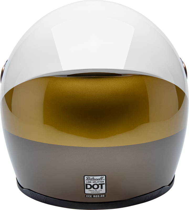 Biltwell Lane Splitter Helmet - Intersection - Gold/Silver/Bronze