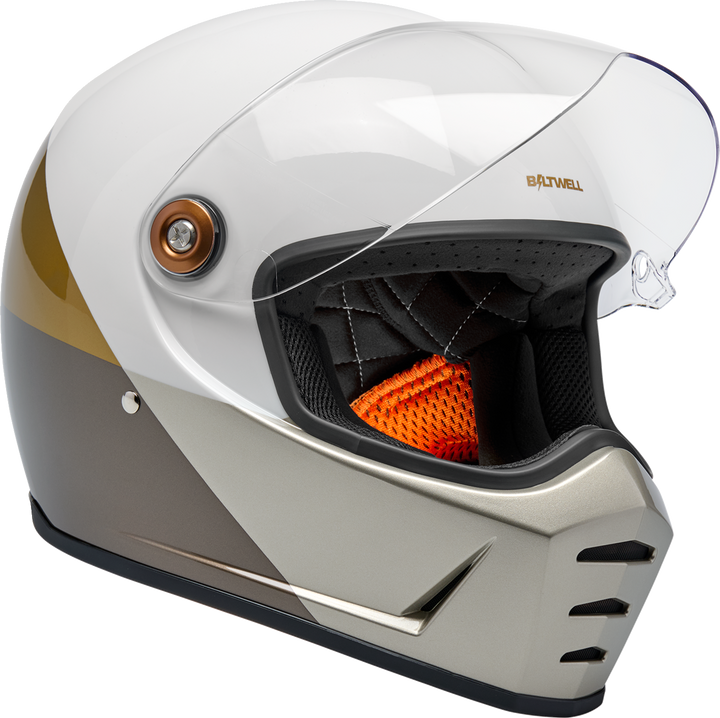 Biltwell Lane Splitter Helmet - Intersection - Gold/Silver/Bronze