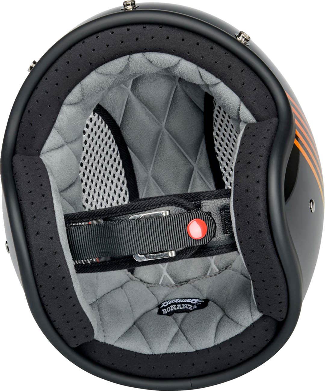 Biltwell Bonanza Helmet - Lightspeed - Gloss Black/Orange/Yellow