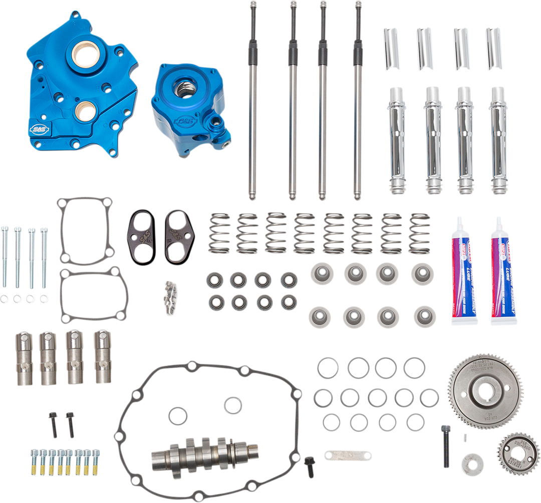 S&S CYCLE Cam Chest Kit - Water Cooled - Gear Drive - 540 Cam - Chrome Pushrod Tubes - M8 310-1117A