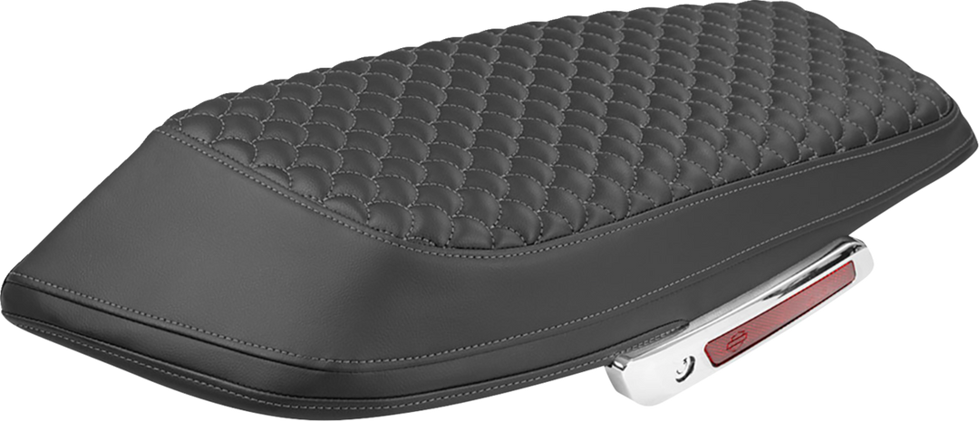 SADDLEMEN Saddlebag Lid Covers - Dragon Scale - Gray Stitch - FLH/FLT '23-'25 L870-23-20902