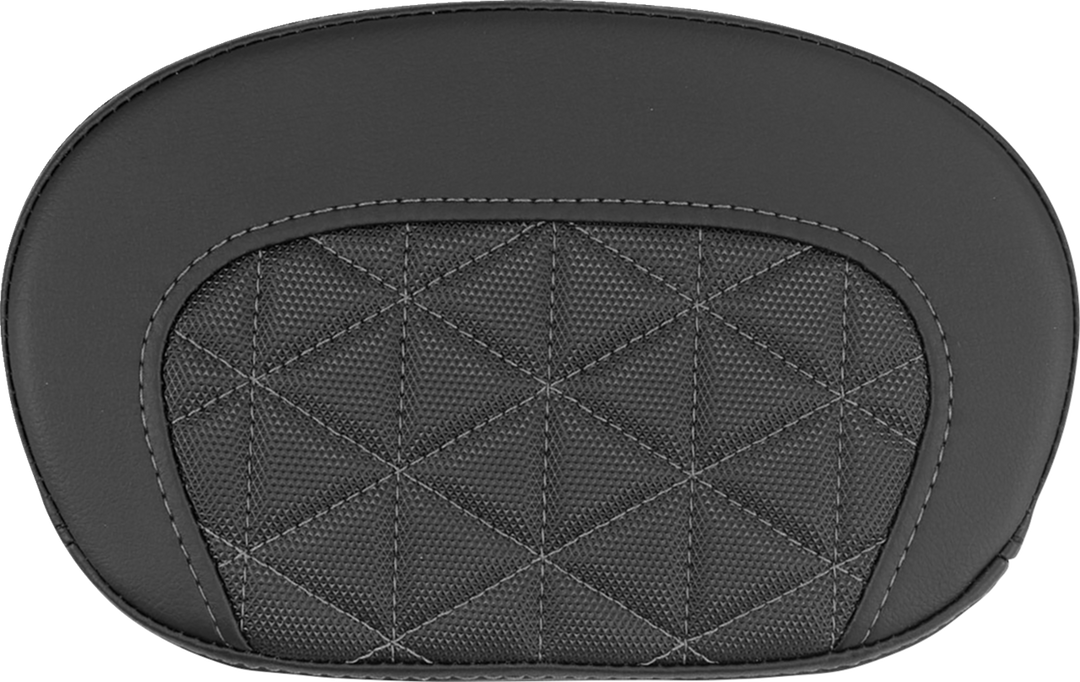 SADDLEMEN Mini Contour Sissy Bar Pad - Tri-Gripper - Gray Stitch 061021102