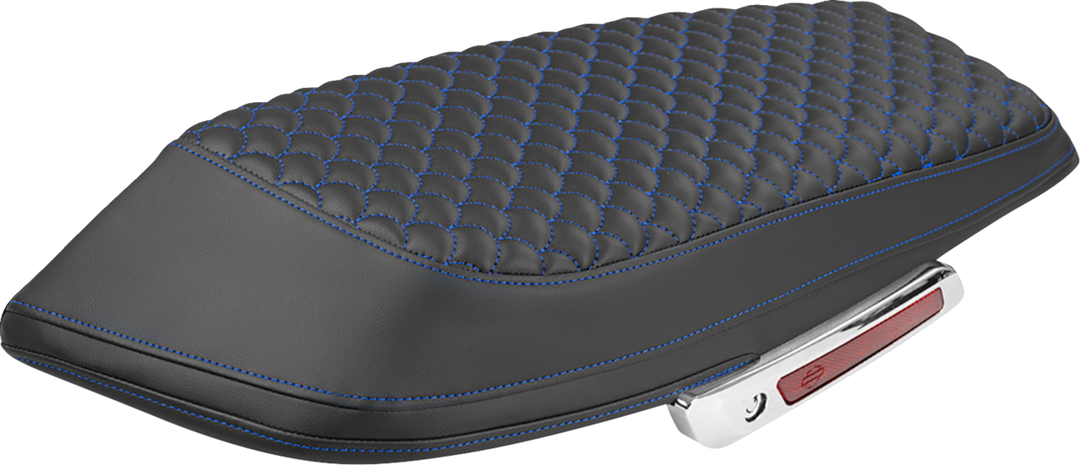 SADDLEMEN Saddlebag Lid Covers - Dragon Scale - Blue Stitch - FLH/FLT '23-'25 L870-23-20901