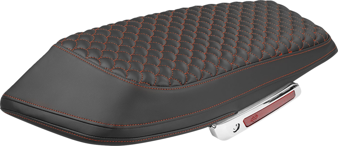 SADDLEMEN Saddlebag Lid Covers - Dragon Scale - Red Stitch - FLH/FLT '23-'25 L870-23-20904