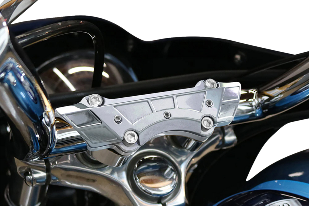 PAUL YAFFE ORIGINALS Weld Wing Riser Clamp - 1" - Chrome PYO:SRC-WW-C