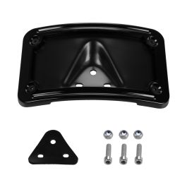 Black Laydown / Curved License Plate Mount for Harley-Davidson® Motorcycles