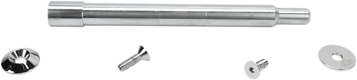 PAUL YAFFE BAGGER NATION Y-Axle with Smooth Style Axle Cover Kit - Custom - Front - Chrome - 1" PYO:YAXLE-07-SM-C