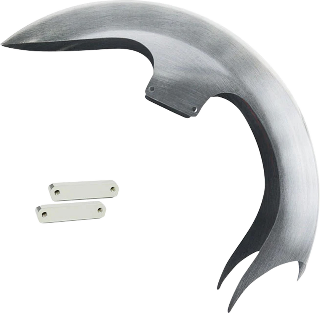 PAUL YAFFE BAGGER NATION Talon Front Fender - 21" Wheel - With Chrome Adapters - HD Touring PYO:TALON21-14L-C