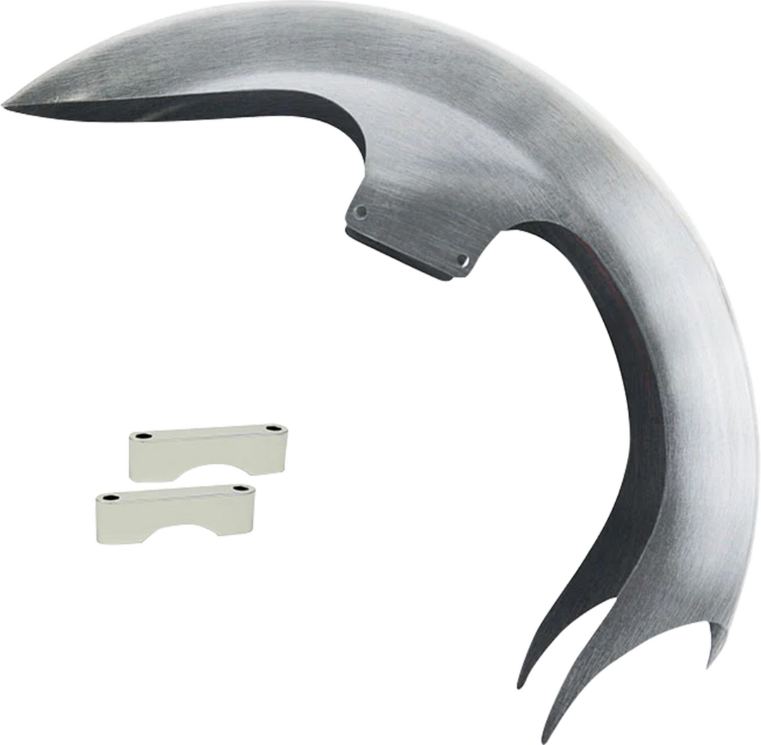 PAUL YAFFE BAGGER NATION Talon Front Fender - 21" Wheel - With Chrome Adapters - HD Touring PYO:TALON21-13E-C