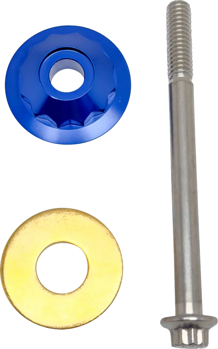 PAUL YAFFE BAGGER NATION Steering Stem Nut - Blue PYO:12PSK-18L-BE