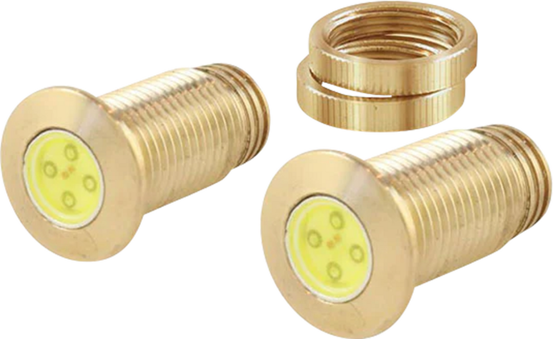 PAUL YAFFE BAGGER NATION Lightning Bolts - Amber/White - Brass PYO:BOLTS-DRL-BR