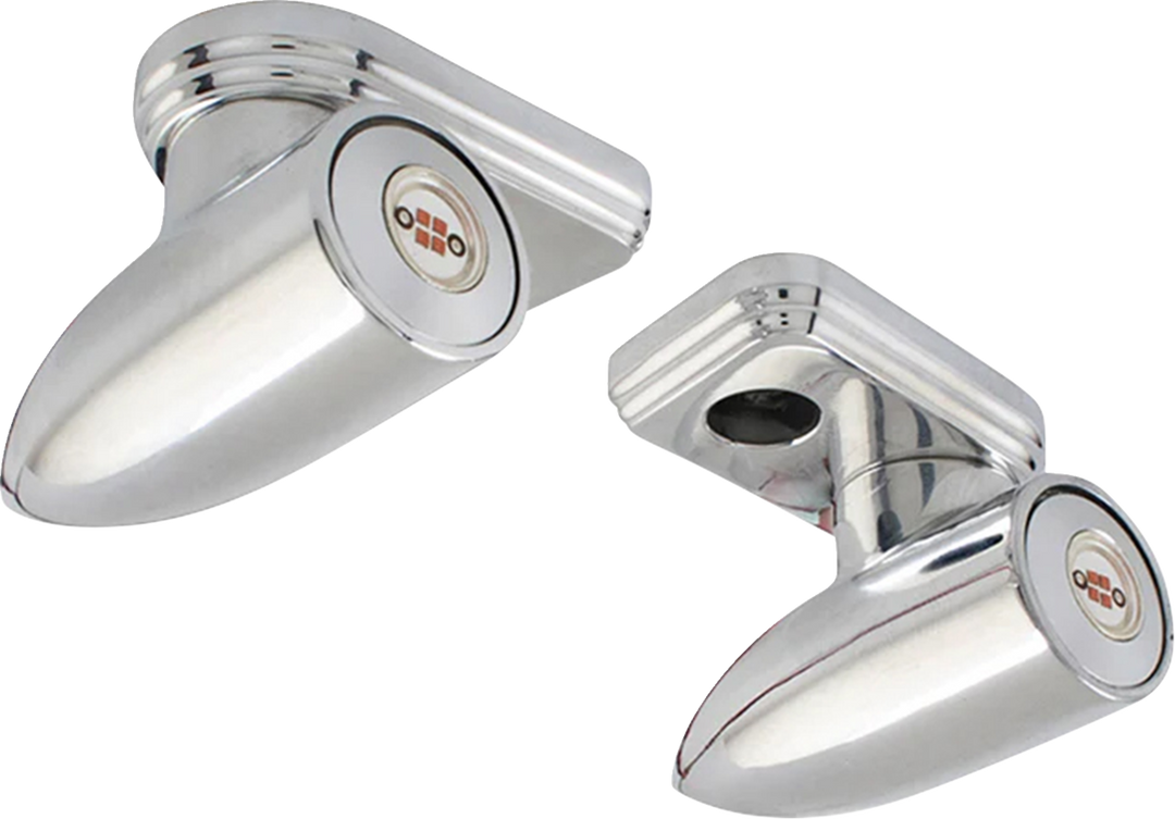 PAUL YAFFE BAGGER NATION Lightning Bullet Pro - Amber/White - Chrome PYO:LB-PM-DRL-C