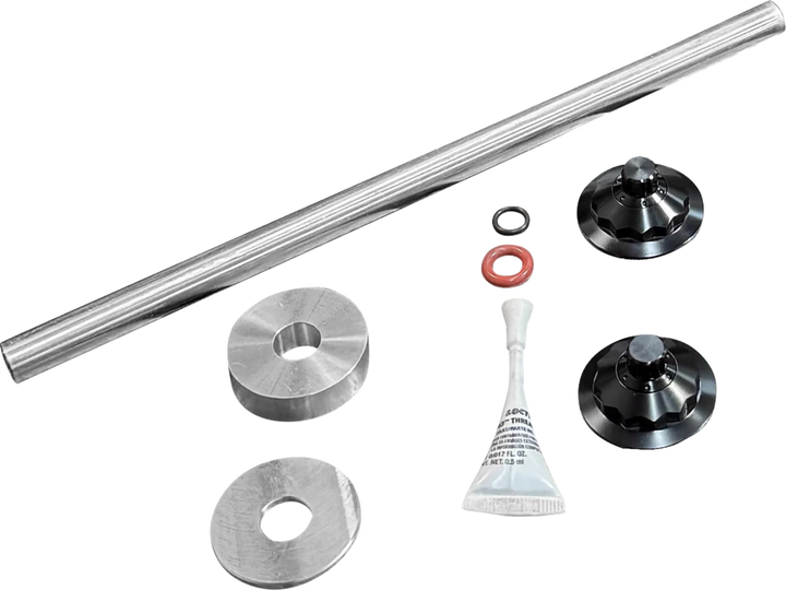 PAUL YAFFE BAGGER NATION Axle Cover Kit - Y-Axle Rod - Front - Standard/12 Point - Black PYO:YTPR-18L-BK