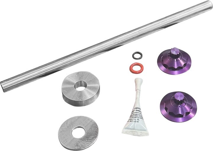 PAUL YAFFE BAGGER NATION Axle Cover Kit - Y-Axle Rod - Front - Standard/12 Point - Purple PYO:YTPR-18L-PR