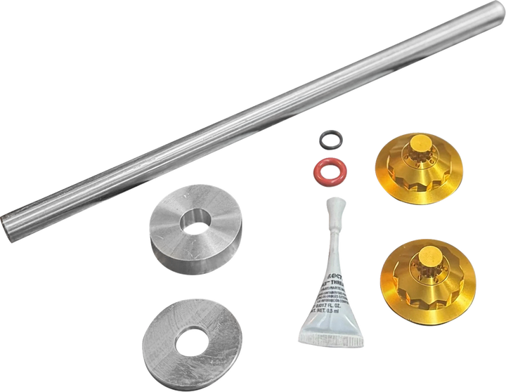 PAUL YAFFE BAGGER NATION Axle Cover Kit - Y-Axle Rod - Front - Standard/12 Point - Gold PYO:YTPR-18L-GD
