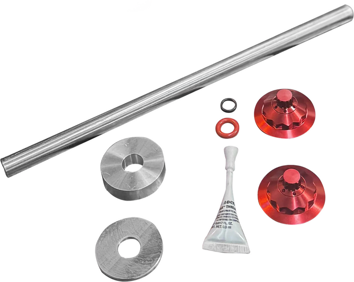 PAUL YAFFE BAGGER NATION Axle Cover Kit - Y-Axle Rod - Front - Standard/12 Point - Red PYO:YTPR-18L-RD