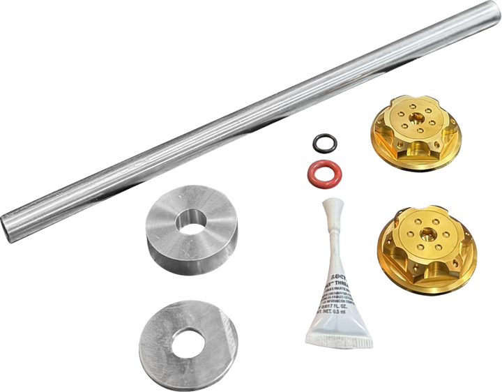 PAUL YAFFE BAGGER NATION Axle Cover Kit - Y-Axle Rod - Front - Standard/Turret - Gold PYO:YHTR-18L-GD