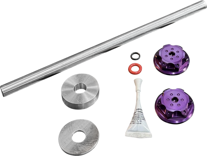PAUL YAFFE BAGGER NATION Axle Cover Kit - Y-Axle Rod - Front - Standard/Turret - Purple PYO:YHTR-18L-PR