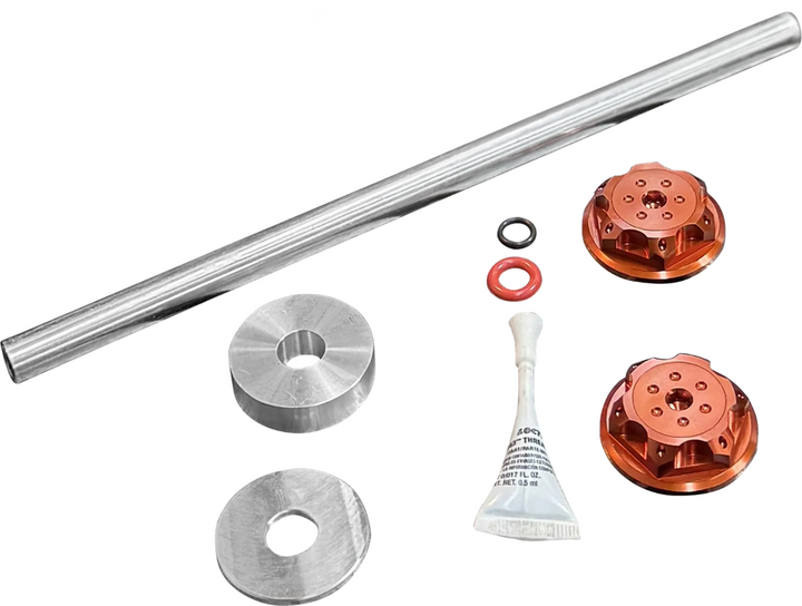 PAUL YAFFE BAGGER NATION Axle Cover Kit - Y-Axle Rod - Front - Standard/Turret - Orange PYO:YHTR-18L-OR