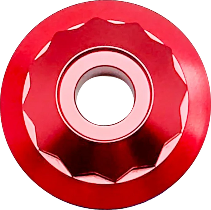 PAUL YAFFE BAGGER NATION Steering Stem Nut - Red PYO:12PSK-18L-RD