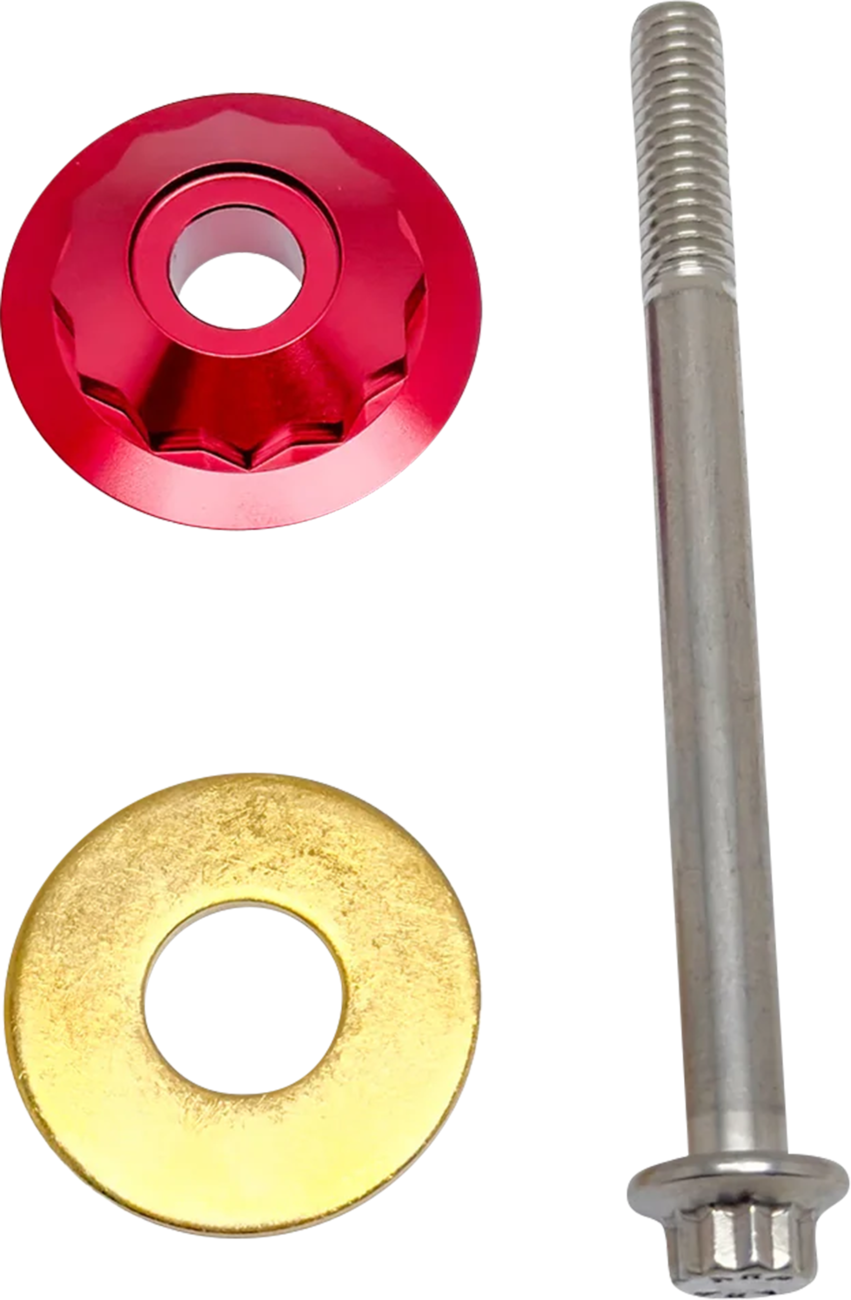 PAUL YAFFE BAGGER NATION Steering Stem Nut - Red PYO:12PSK-18L-RD