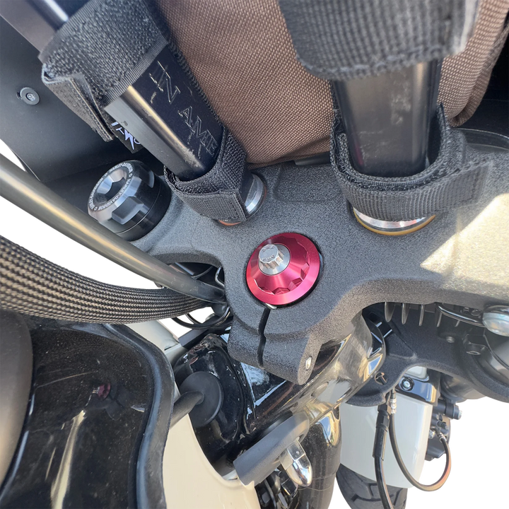 PAUL YAFFE BAGGER NATION Steering Stem Nut - Red PYO:12PSK-18L-RD