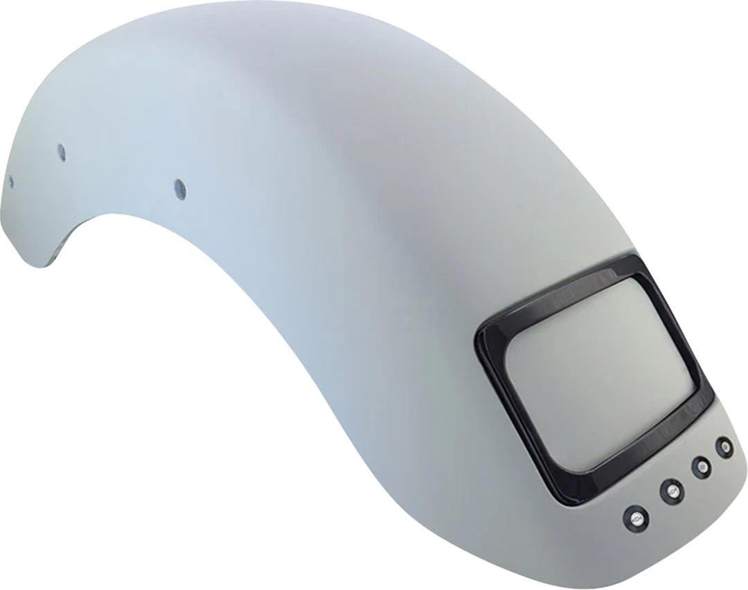 PAUL YAFFE BAGGER NATION The Fix Rear Fender - Black Frame Plate - Thunder Bolts - HD Softail® '18-'26 PYO:CRF-M8ST-SB-LB-B