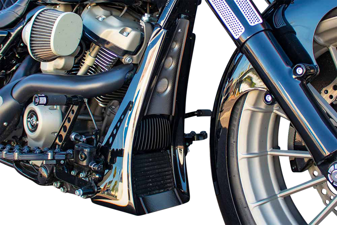 PAUL YAFFE BAGGER NATION Chin Spoiler - Dimple Die - HD Touring PYO:SCS-17L-P-DD