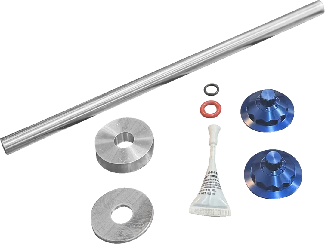 PAUL YAFFE BAGGER NATION Axle Cover Kit - Y-Axle Rod - Front - Standard/12 Point - Blue PYO:YTPR-18L-BE