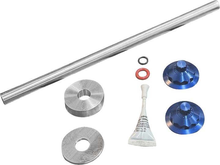 PAUL YAFFE BAGGER NATION Axle Cover Kit - Y-Axle Rod - Front - Standard/12 Point - Blue PYO:YTPR-18L-BE