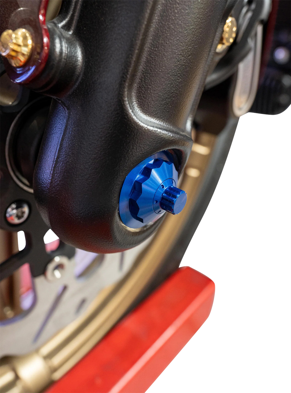 PAUL YAFFE BAGGER NATION Axle Cover Kit - Y-Axle Rod - Front - Standard/12 Point - Blue PYO:YTPR-18L-BE