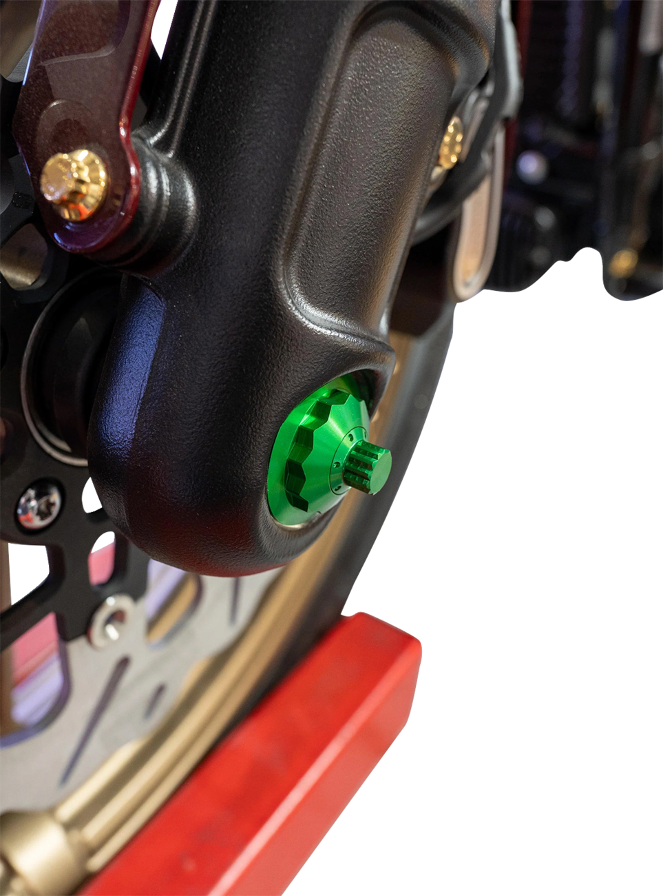 PAUL YAFFE BAGGER NATION Axle Cover Kit - Y-Axle Rod - Front - Standard/12 Point - Green PYO:YTPR-18L-GN