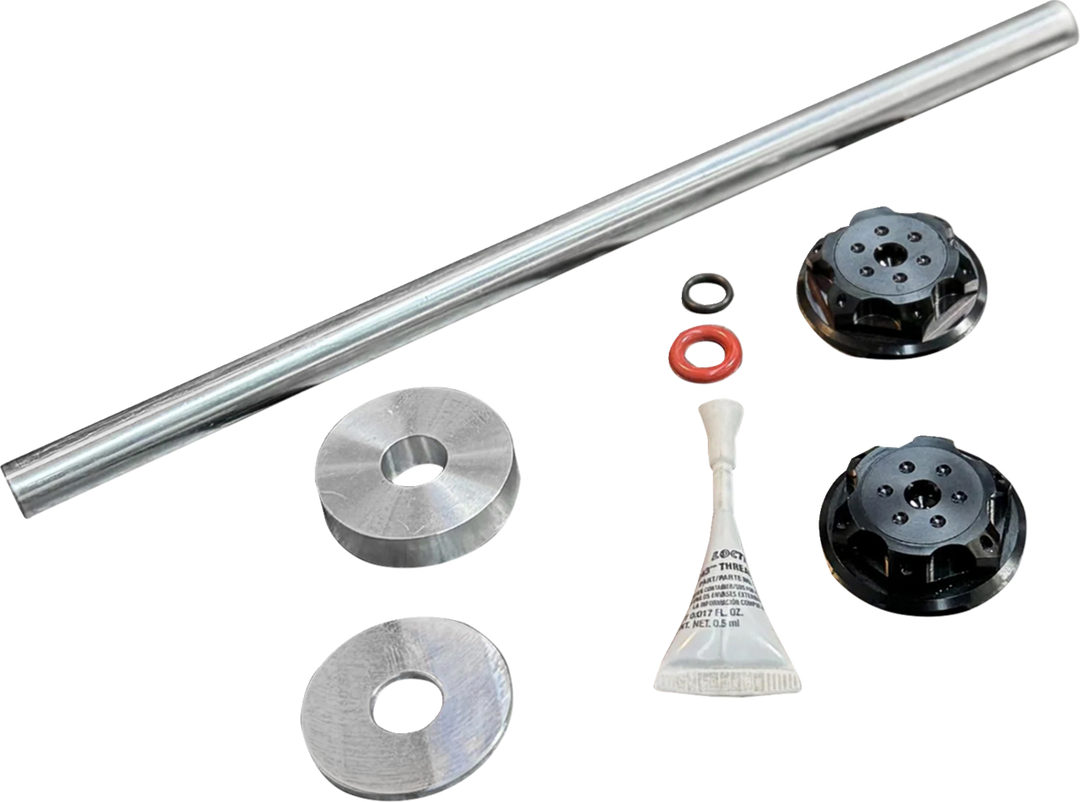 PAUL YAFFE BAGGER NATION Axle Cover Kit - Y-Axle Rod - Front - Standard/Turret - Black PYO:YHTR-18L-BK