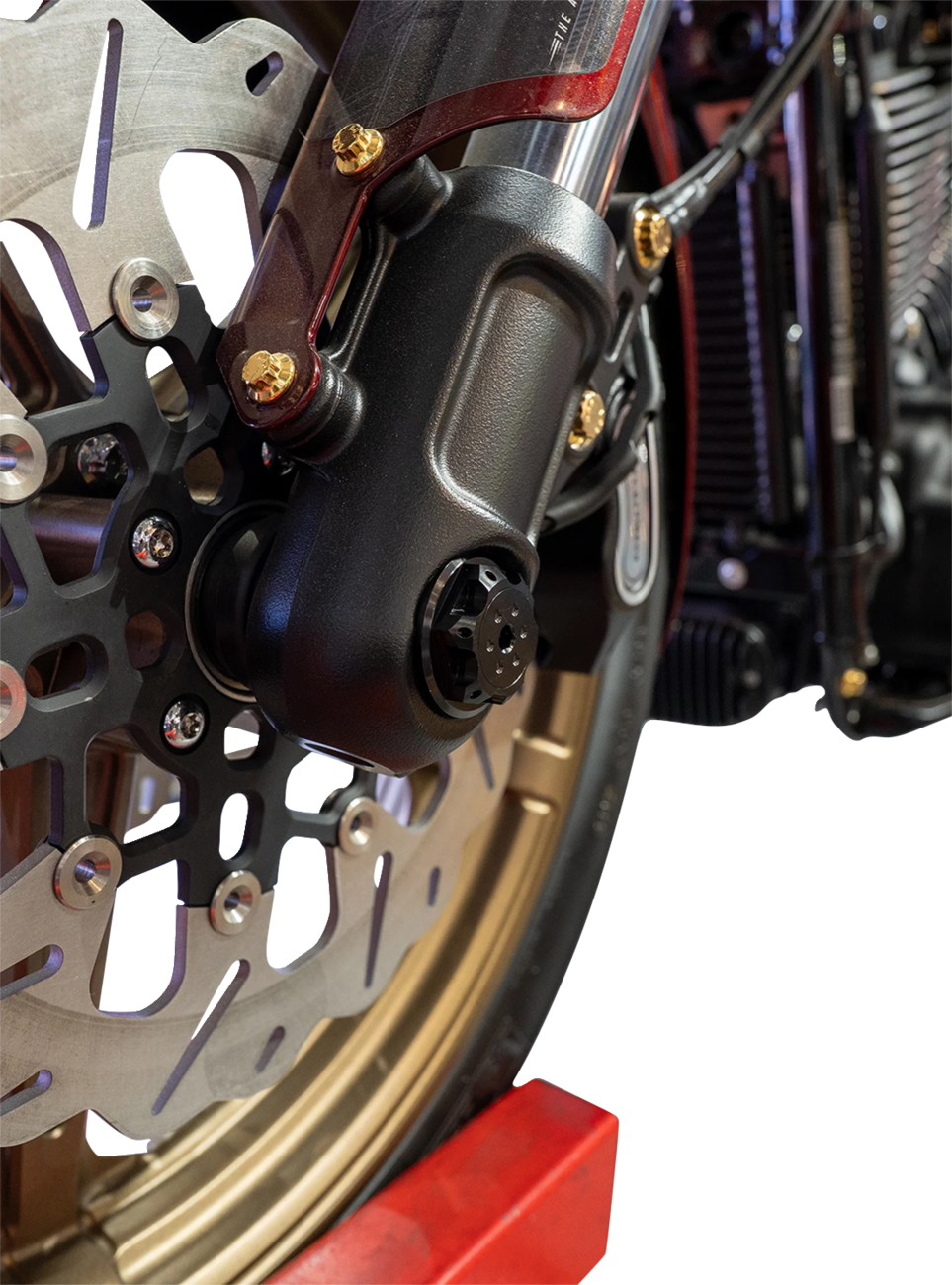 PAUL YAFFE BAGGER NATION Axle Cover Kit - Y-Axle Rod - Front - Standard/Turret - Black PYO:YHTR-18L-BK