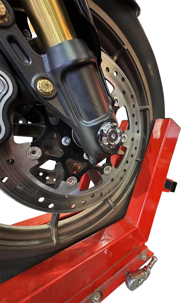 PAUL YAFFE BAGGER NATION Axle Cover Kit - Y-Axle Rod - Front - Standard/Turret - Chrome PYO:YHTR-18L-CH