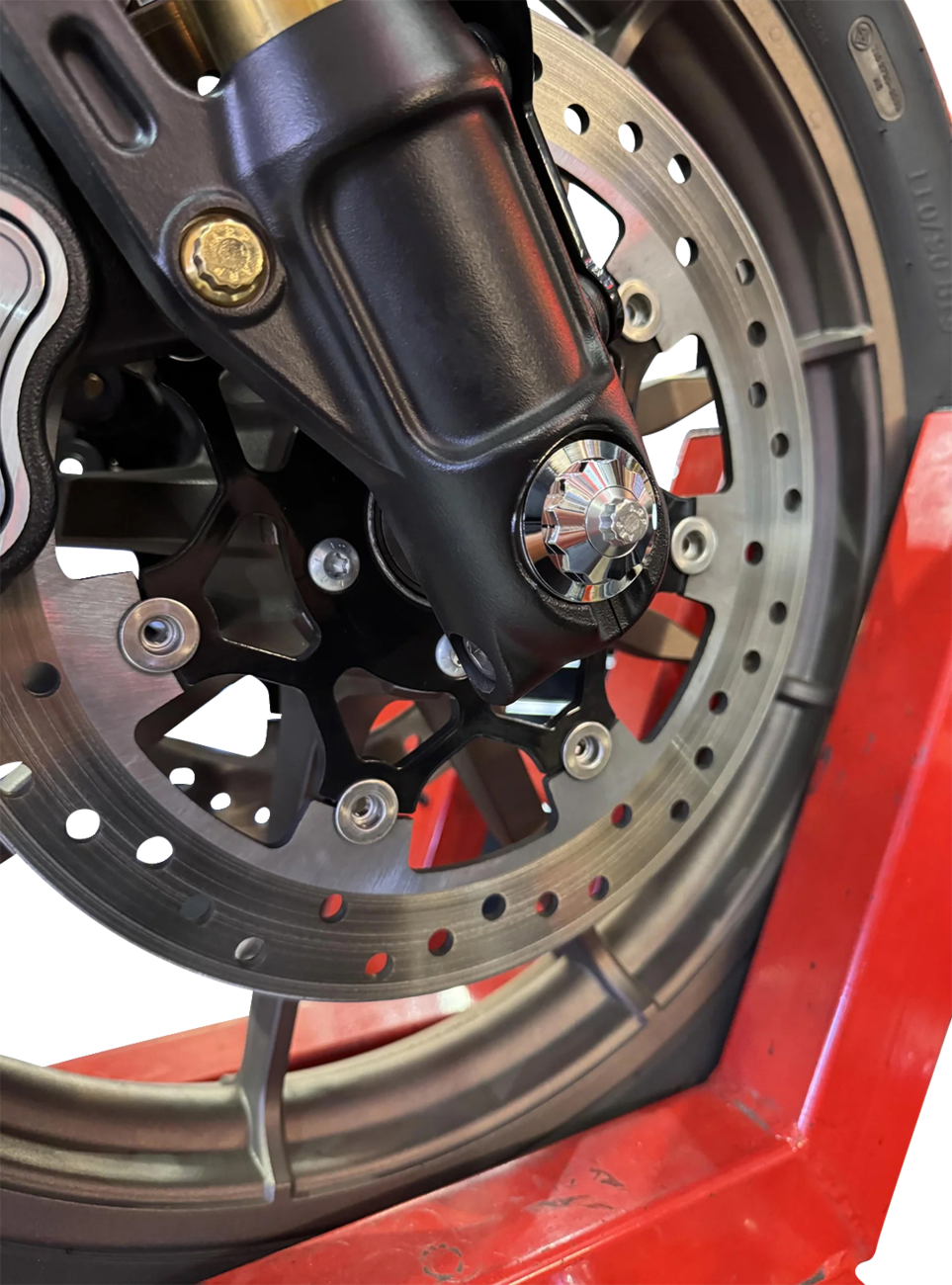 PAUL YAFFE BAGGER NATION Axle Cover Kit - Y-Axle Rod - Front - Standard/12 Point - Chrome PYO:YTPR-18L-CH