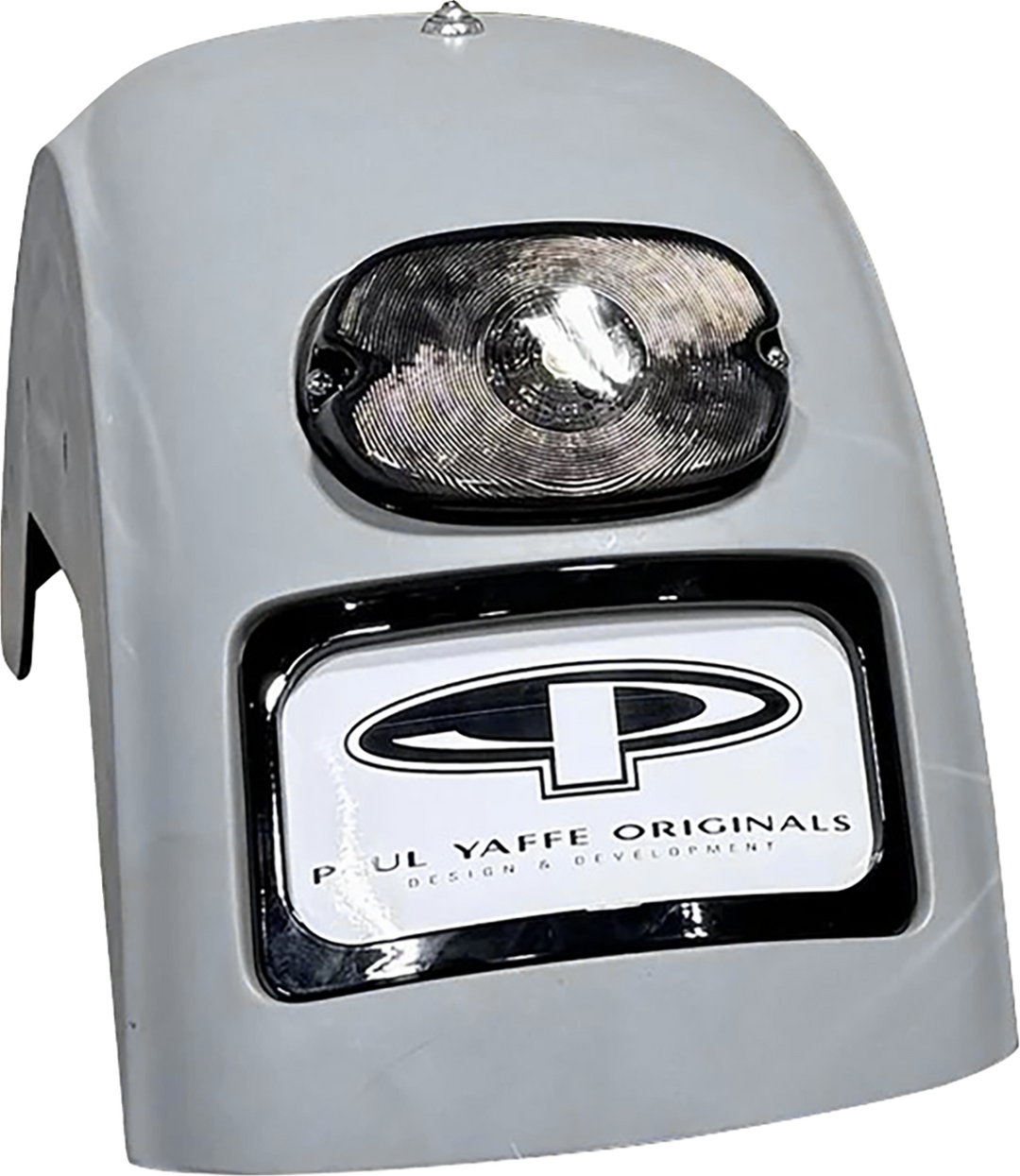 PAUL YAFFE BAGGER NATION French Fix Rear Fender - Black Plate Frame - Smoke Tail Light - HD Softail PYO:FF-B-S