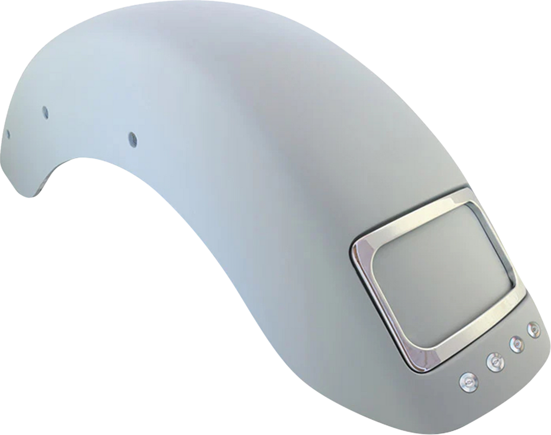PAUL YAFFE BAGGER NATION The Fix Rear Fender - Chrome Frame Plate - Thunder Bolts - HD Softail® '18-'26 PYO:CRF-M8ST-SB-LB-C