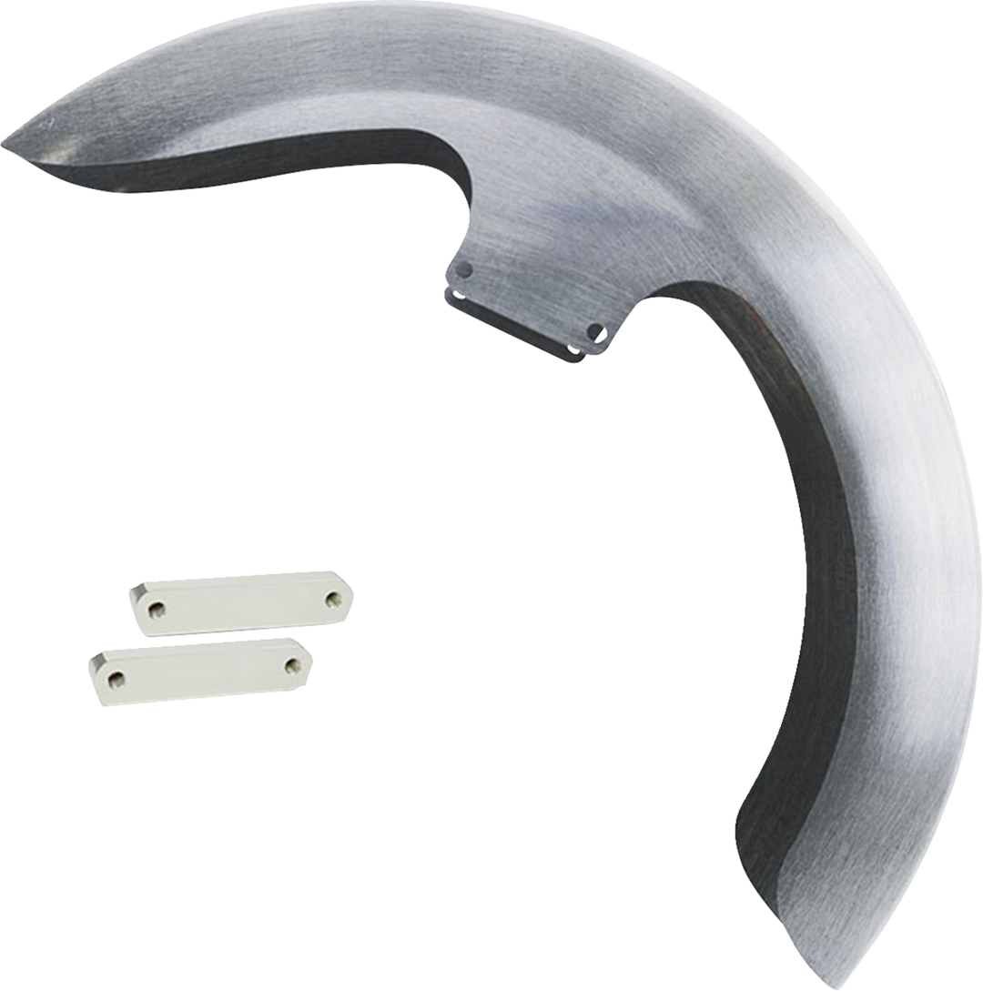 PAUL YAFFE BAGGER NATION Thicky Front Fender - OEM 16"-19" Wheel - With Satin Adapters PYO:THICKY-OEM-S