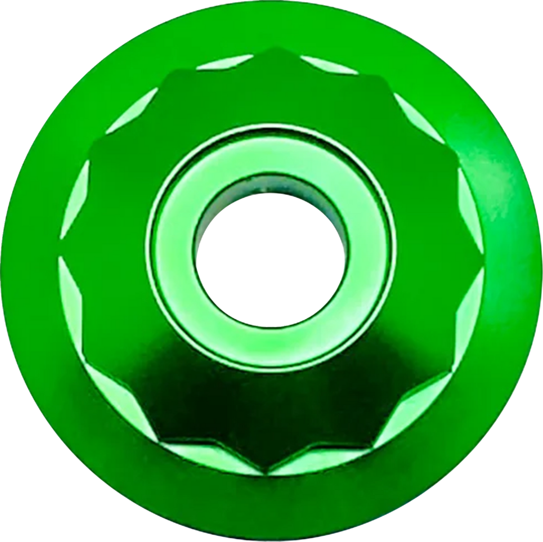 PAUL YAFFE BAGGER NATION Steering Stem Nut - Green PYO:12PSK-18L-GN