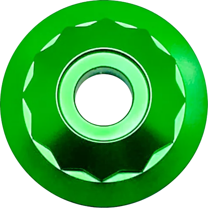 PAUL YAFFE BAGGER NATION Steering Stem Nut - Green PYO:12PSK-18L-GN