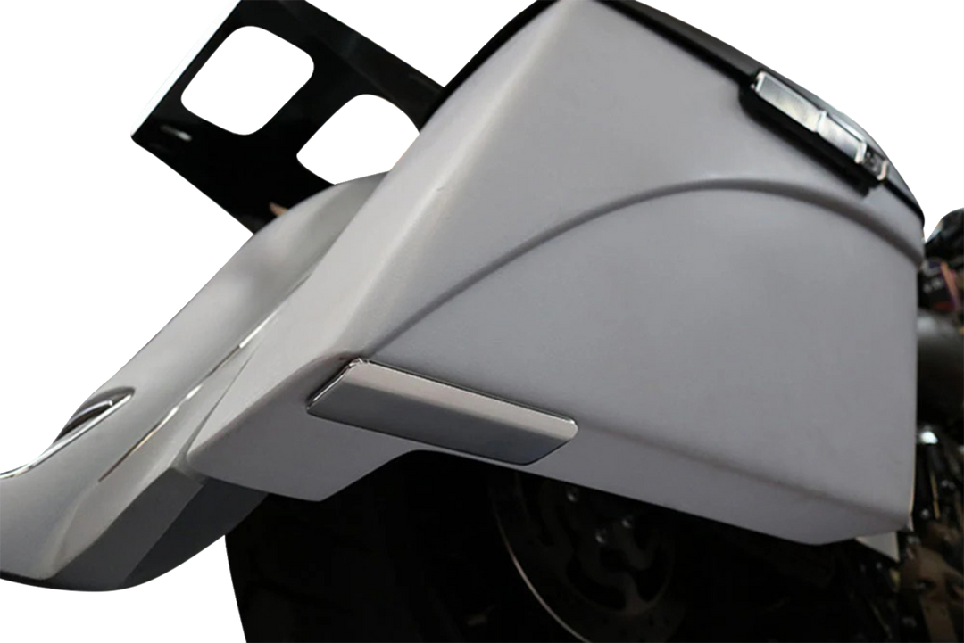 PAUL YAFFE BAGGER NATION Saddlebag Skid Plates - Silver PYO:SBSP