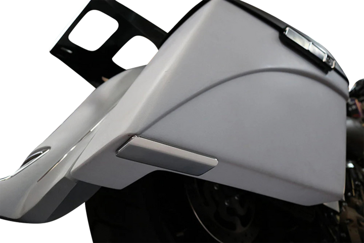 PAUL YAFFE BAGGER NATION Saddlebag Skid Plates - Silver PYO:SBSP